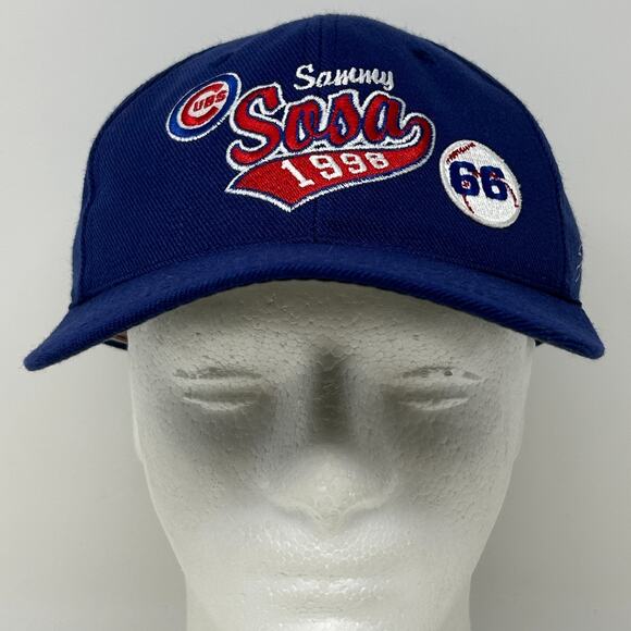 Vintage 90s Chicago Cubs Sammy Sosa Hat Baseball Cap Sports Specialties Snapback - Picture 3 of 10